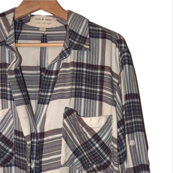 Cloth & Stone Plaid Button Down - Picture 13 of 14